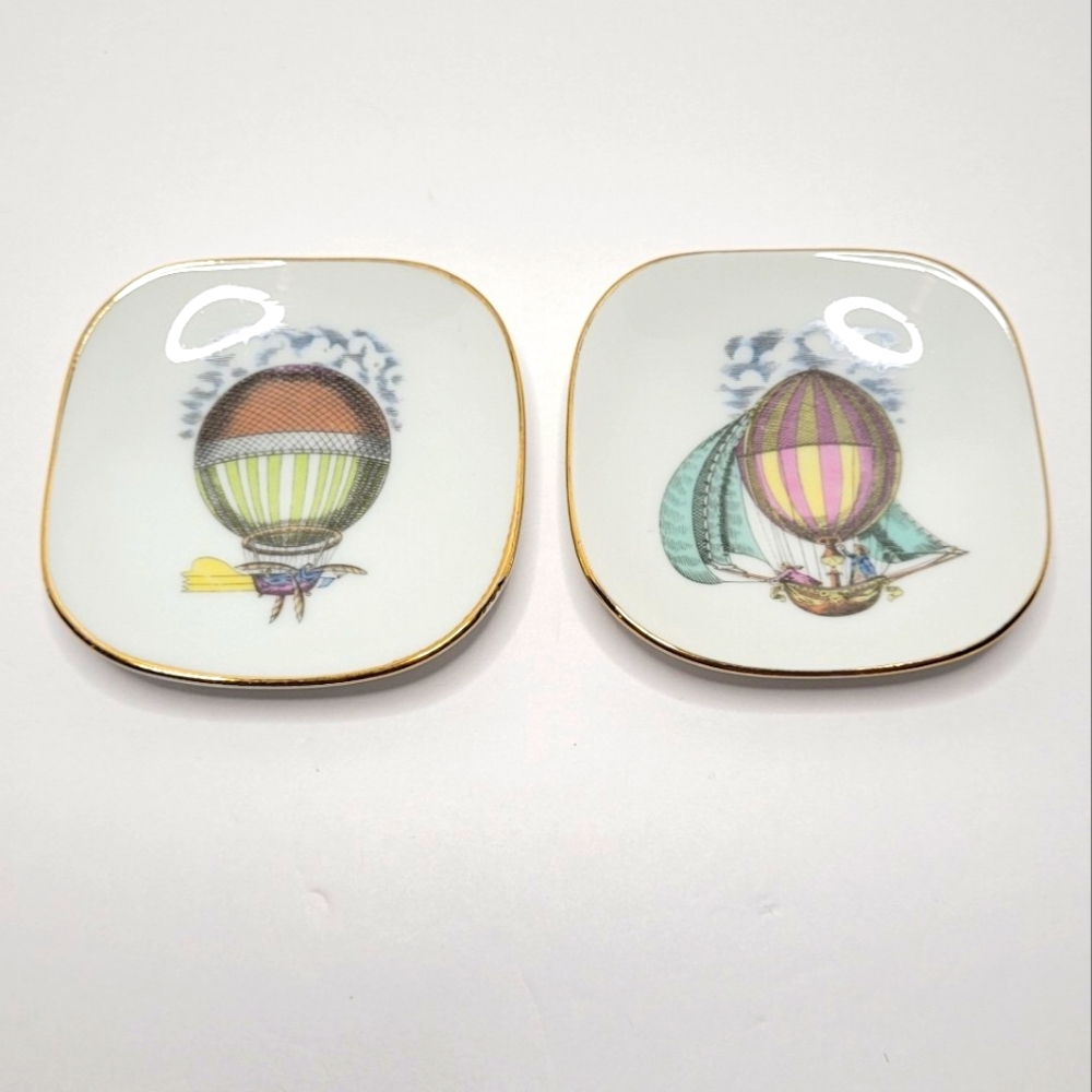 Alitalia Airlines Italy Richard Ginori Porcelain Hot Air Balloon Butter …
